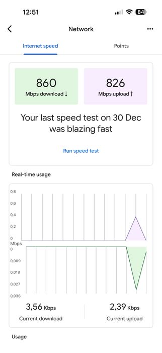 Google Nest Wifi mesh (router + 5 AP)