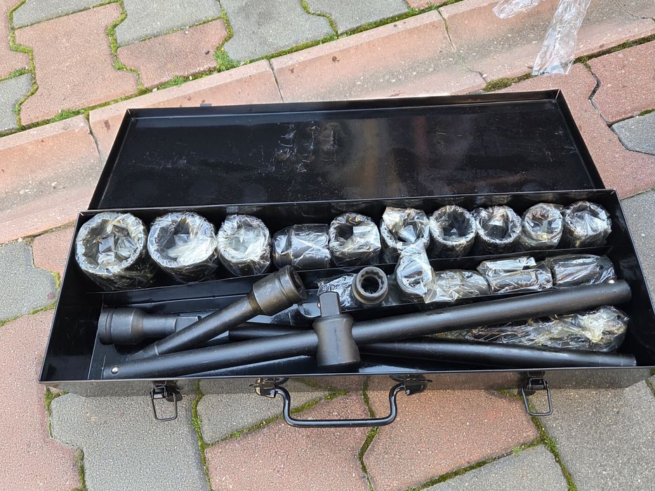 Set tubulare 3/4 profesionale 21 piese, chei impact 6/12 laturi, trusă completă camion/vulcanizare
