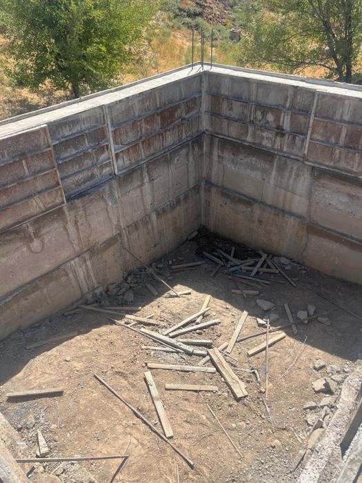 Заливаем фундамент/фундамент құямыз