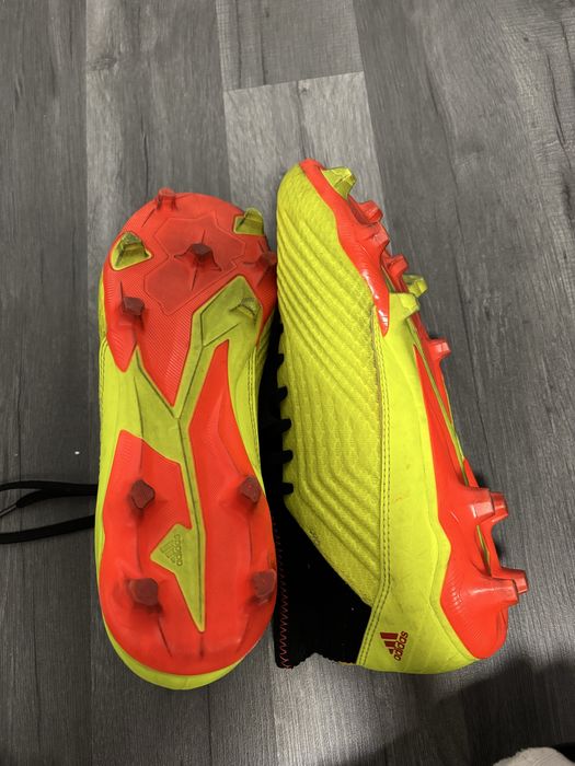 Ghete Fotbal ADIDAS PREDATOR FG - Galben Neon - Mărimea 40 5