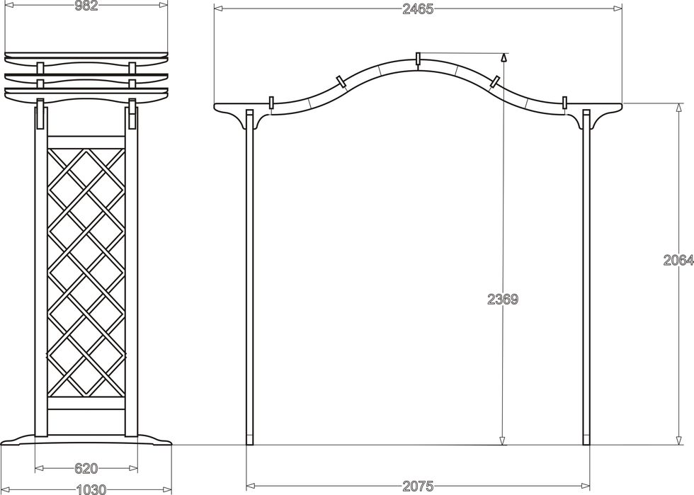 Pergola cu arcada