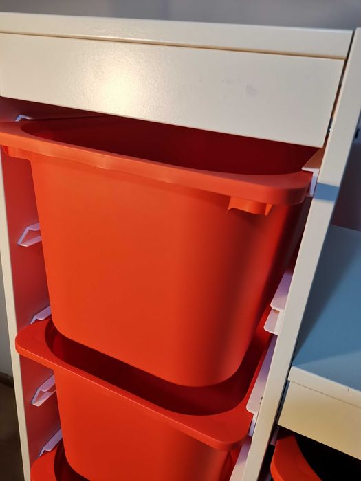 Trofast Ansamblu depozitare + cutii, 99x44x94 cm