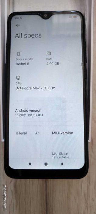 Vand Xiaomi Redmi 8