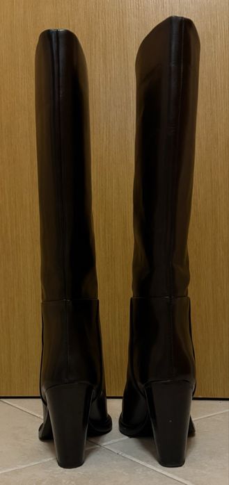 Ботуши zara естествена кожа