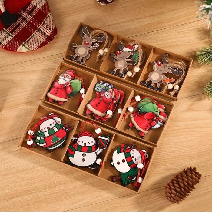 Деревянные игрушки на елку