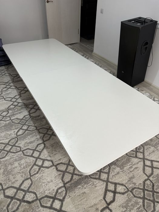 стол, белый, длинный