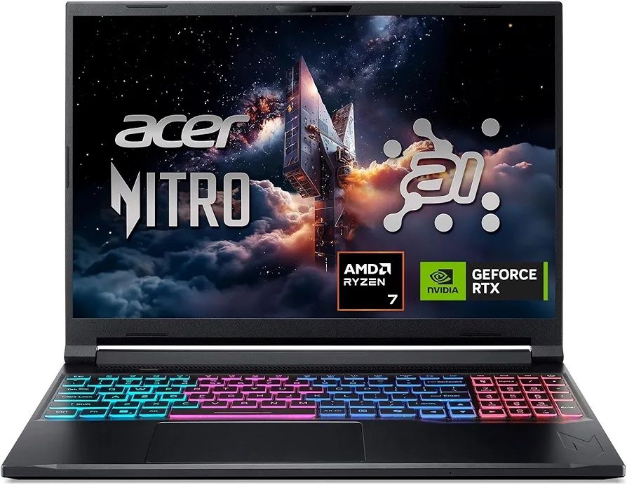 Acer Nitro V 16S AI Ryzen 7 32/1.5TB (RTX 5050) — GAMING LAPTOP