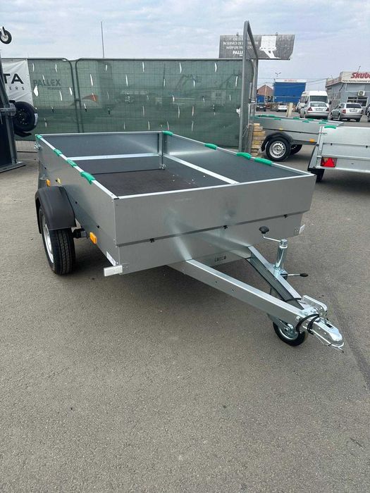 REMORCA ALPHA 212 PRO 750 Kg: Dim. 200*122*40 Cm! GRATUIT: CIV RAR, Roata sustinere SI NUMAR ROSU