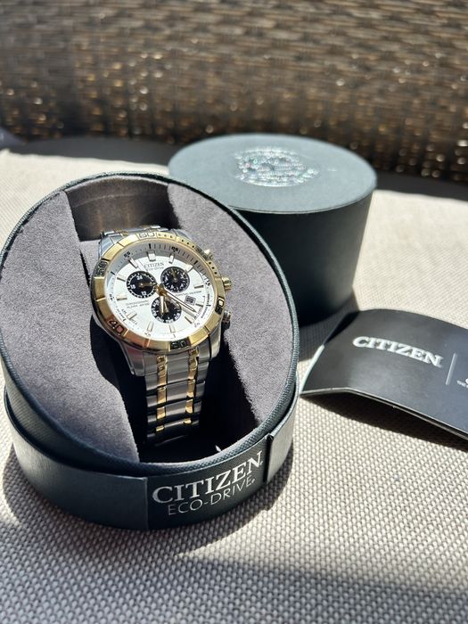 Ceas Citizen  Eco Drive Perpetual Calendar Chronograph Date la cutie ! 10/10! Model rar !