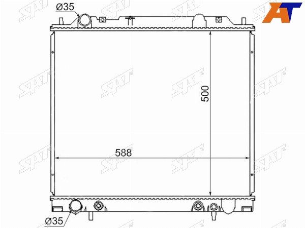 Радиатор Mitsubishi Delica