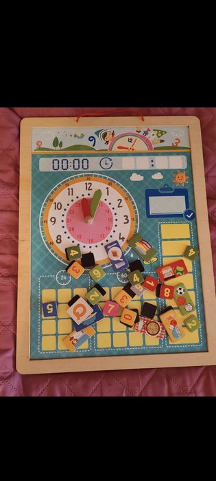 Joc lemn învățăm ceasul