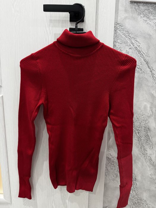 Amisu дамски червен пуловер