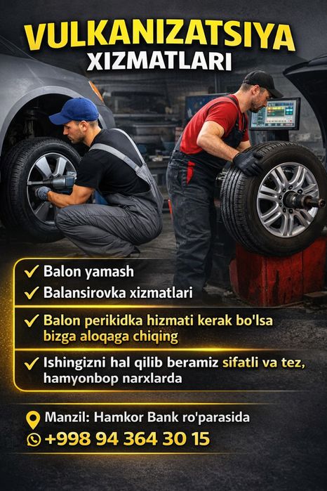 Vulkanizatsiya Hizmatlari 24/7