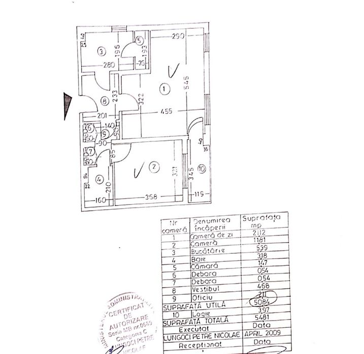 Proprietar, vând apartament 2 camere decomandat – Titan – 55 mp – 10 minute de metrou