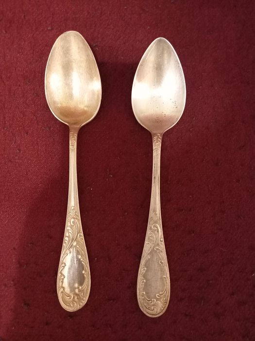 Мельхиоровые ложки СССР.