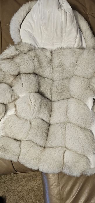 Geaca piele cu blănita