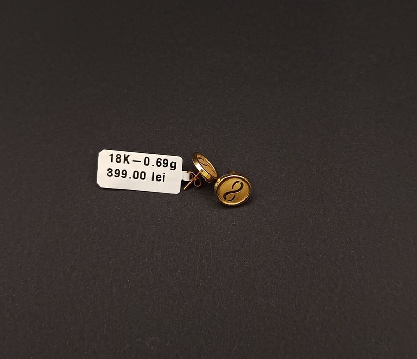 Cercei damă Aur 18k/750.  0,69 gr