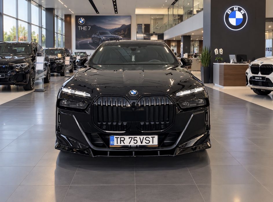 Bmw 740i benzina 2024 TV cinema usi electrice seria7 g70 cu 24.000km schimb variante