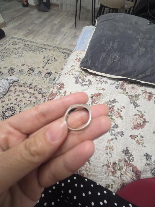 Кольцо мужской серебро