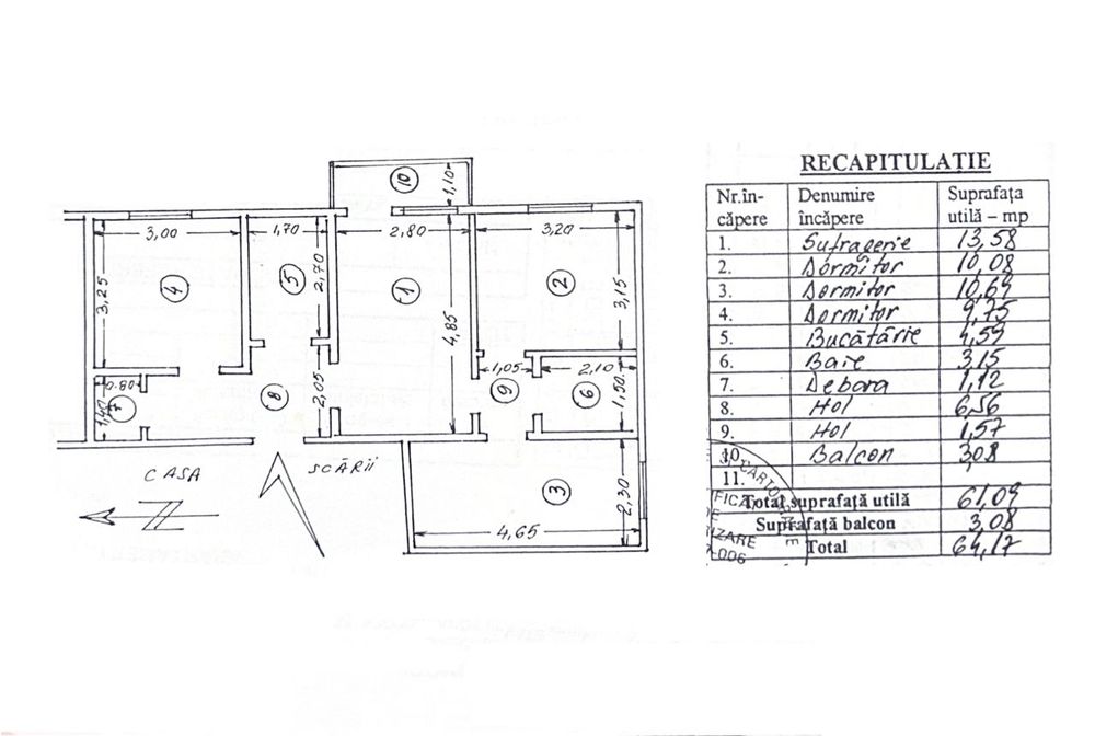 Apartament 4 camere luminos – Micro 39, 59.500 euro