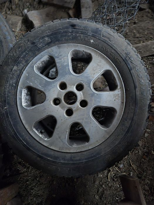 Vand set 4 jante de aliaj pe 15 cu cauciucuri Michelin m+s 195/65 R15