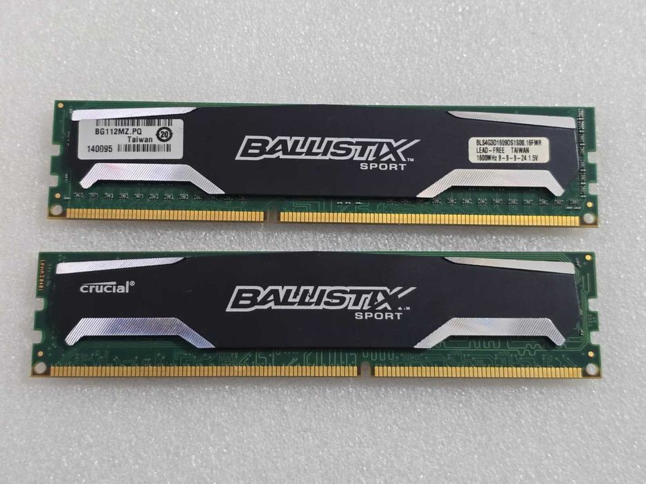 Kit memorie RAM 8GB (2x4GB) DDR3 Crucial Ballistix Sport 1600MHz CL9 1.5V