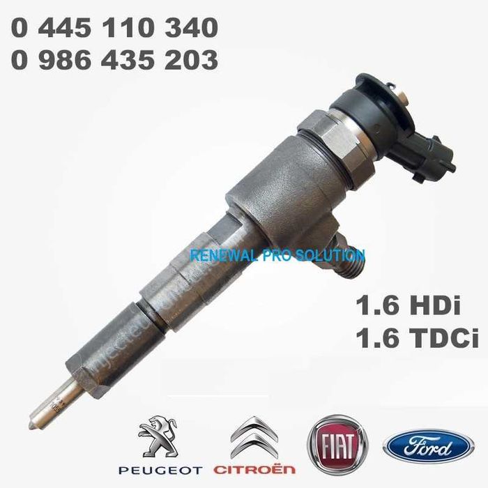 Injectoare Peugeot Citroen Fiat Ford 1.6 Bosch