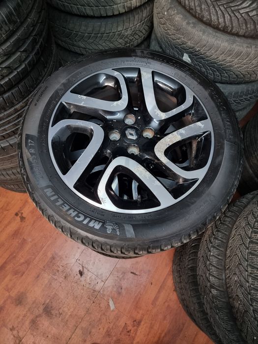 Jante 17, 4x100 / Renault + Anv.  Iarnă Michelin 205/55 R 17