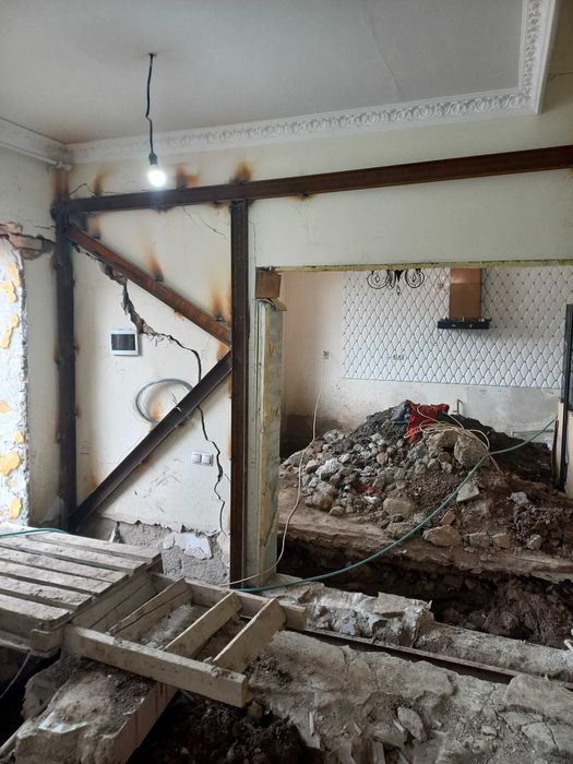 Инъектирование фундамента. Подъем. . Усиление.