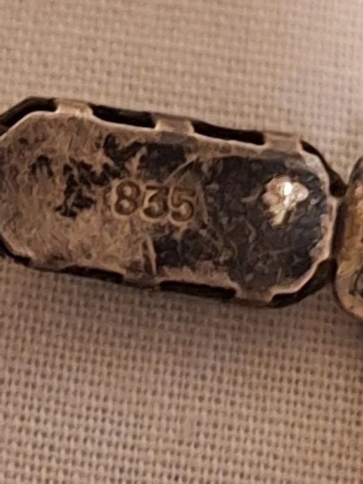 1940 перлени колиета с сребърни закопчалки