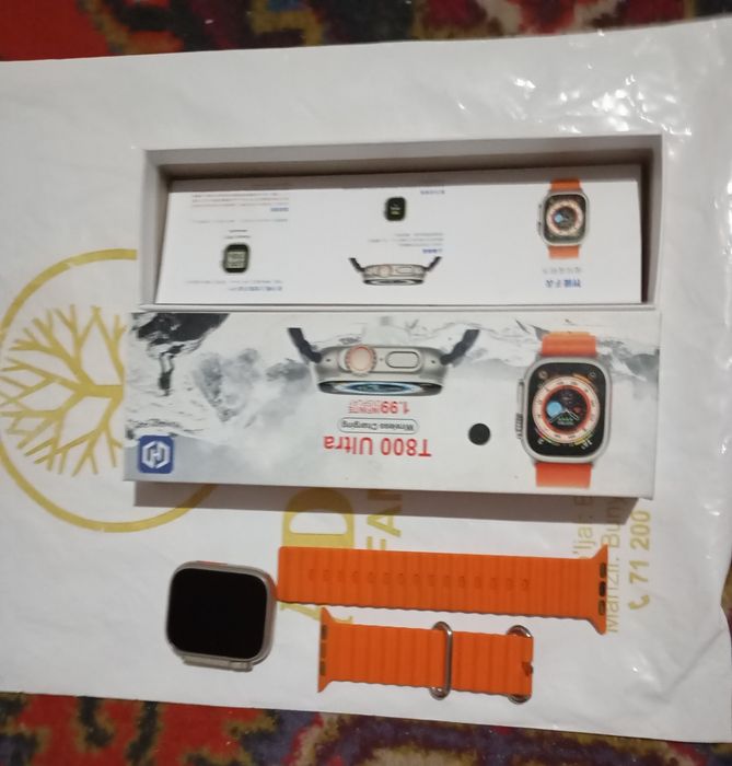 SMART WATCH T800 ULTRA  qoʻlbilan boshqariladi