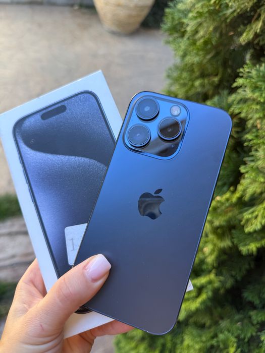iPhone 15 pro blue titanium 128 g
