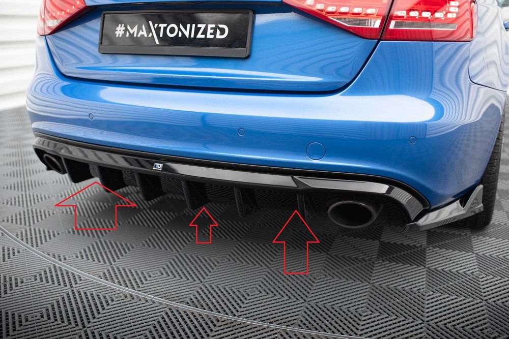 Difuzor bara spate Audi A4 SLine Sedan Avant B8 S4 08-12 v31 Maxton