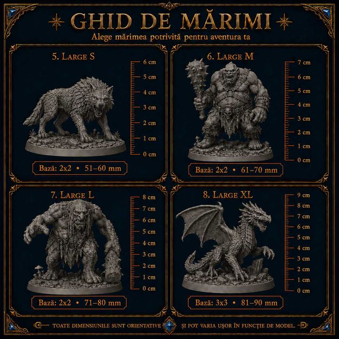 Printare 3D la comandă pe rășină – miniaturi D&D / tabletop după STL