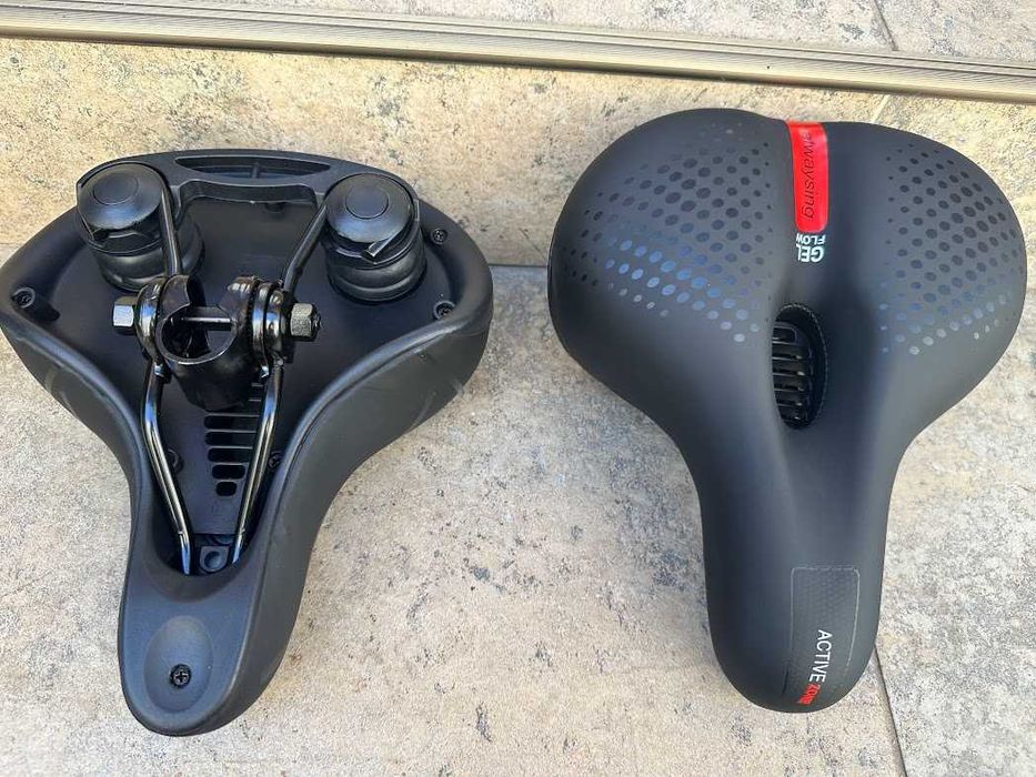 scaun de bicicleta confort cu gel si aerisire