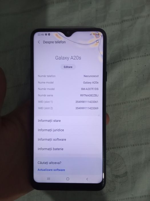 Vând sau schimb Samsung Galaxy a 20 s