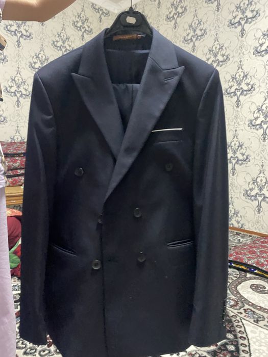 Кастюм шим тёмний синий 48 размер