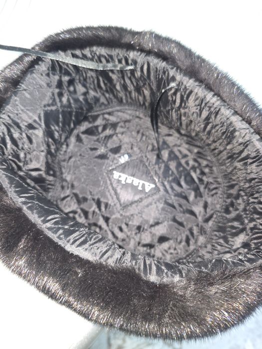 Шапка ушанка норковая