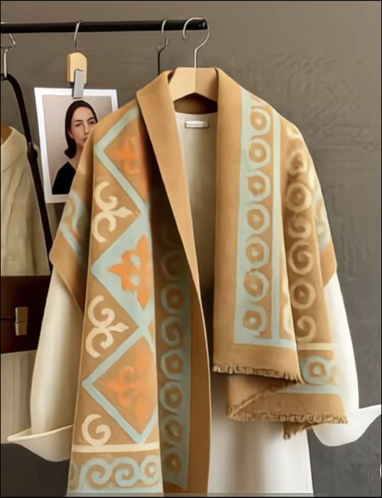 Шарф с орнаментам