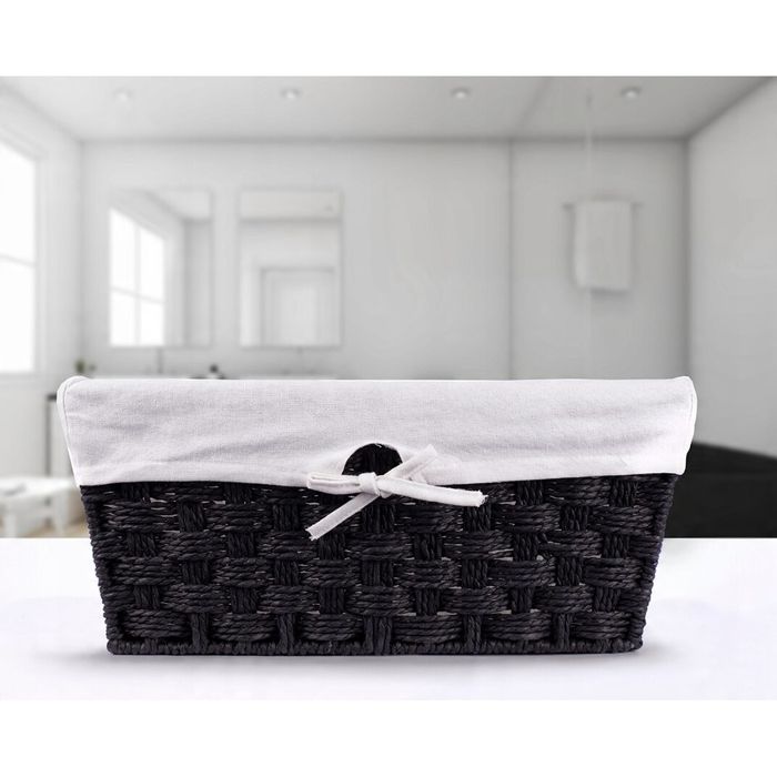 Cos organizator pentru cosmetice, negru, 35x24x16 cm, Sepio