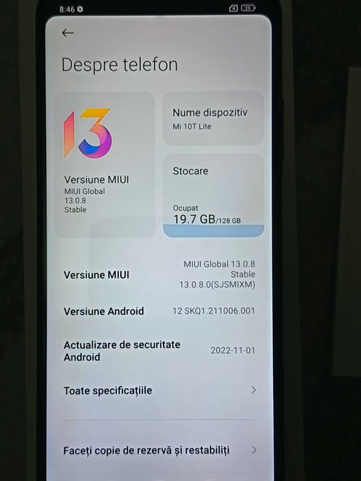 Telefon Xiaomi MI 10T 5G Lite Pearl Grey 128GB 6+2 RAM
