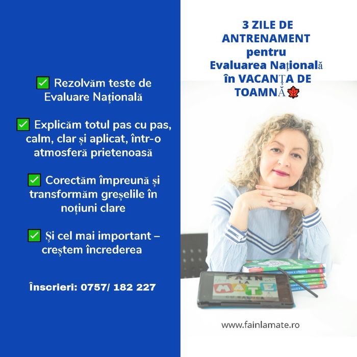 Meditatii matematica pregatire Brasov 5-8 Evaluare Nation FAIN LA MATE