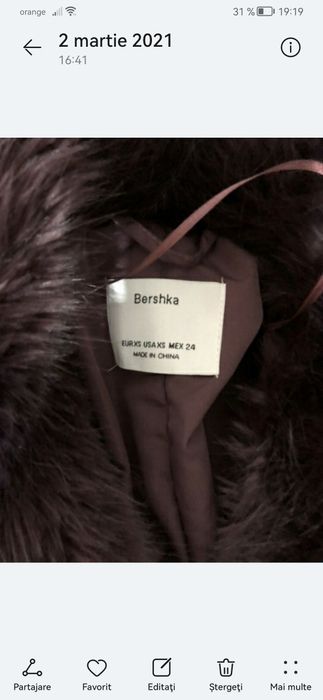 Blana Bershka mărime XS