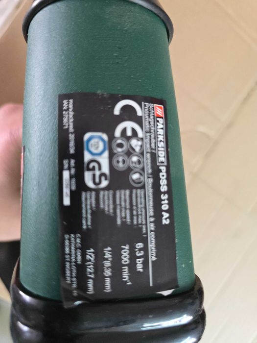 Pistol, Set cheie pneumatica cu impact Parkside PDSS 310 A2, 4 trepte putere, 310 Nm, 10 chei, valiza transport