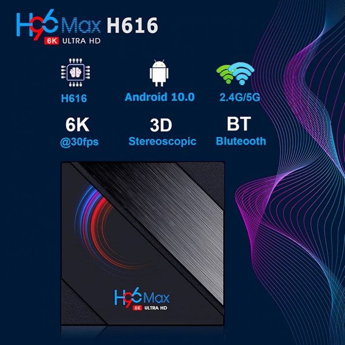 Android TV  Box Мултимедия плеър KA Digital H96 MAX Allwinner H616