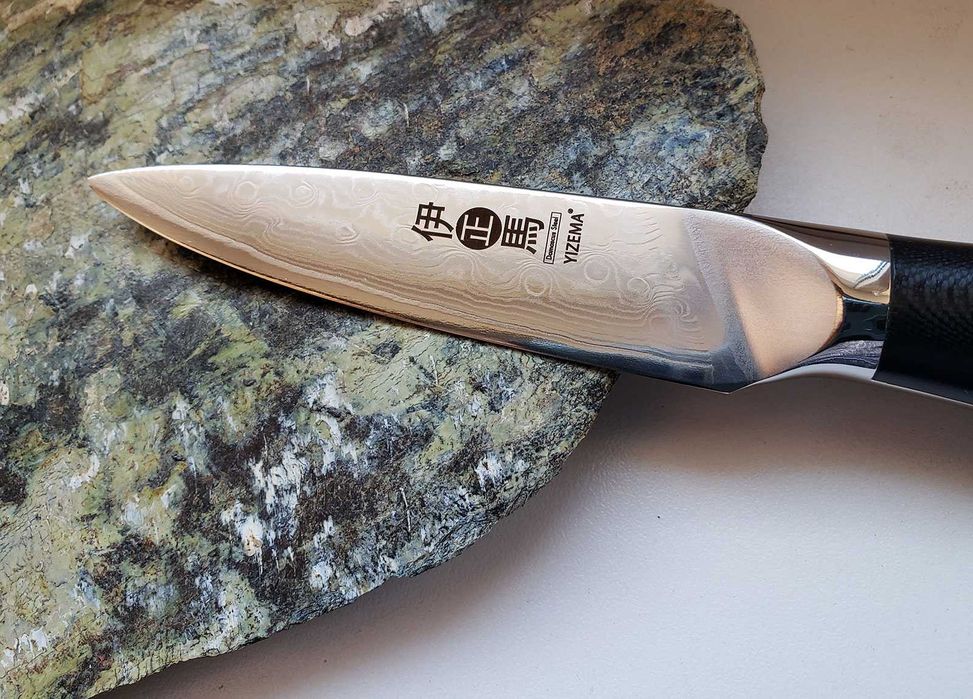 Cutit bucatarie japonez, otel damasc VG10 - vanatoare, pescuit