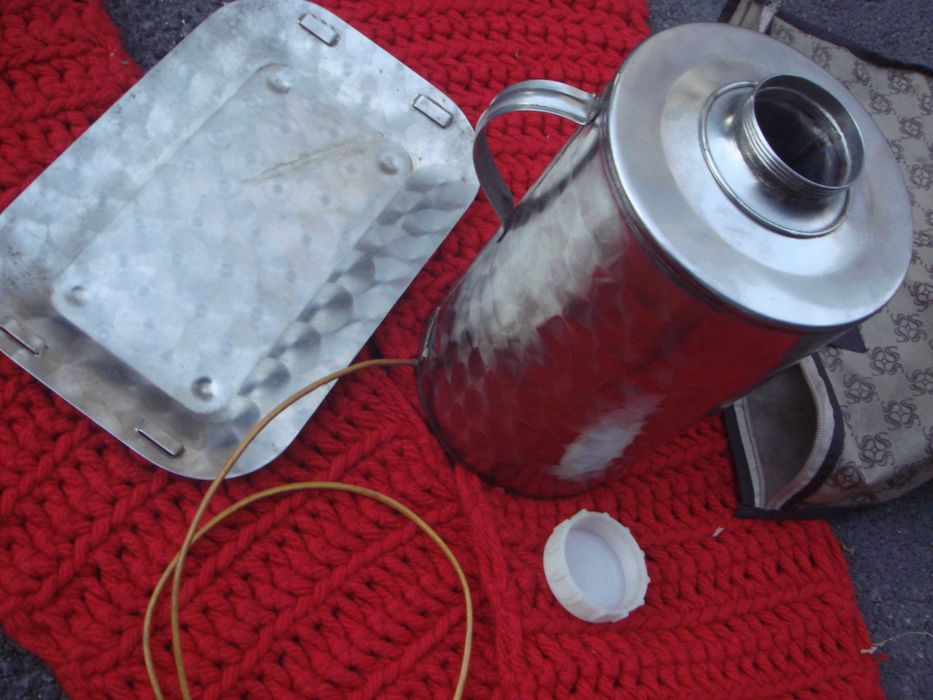 Нержавейка Термос на электричестве СССР - НОВЫЙ около 2 литров .