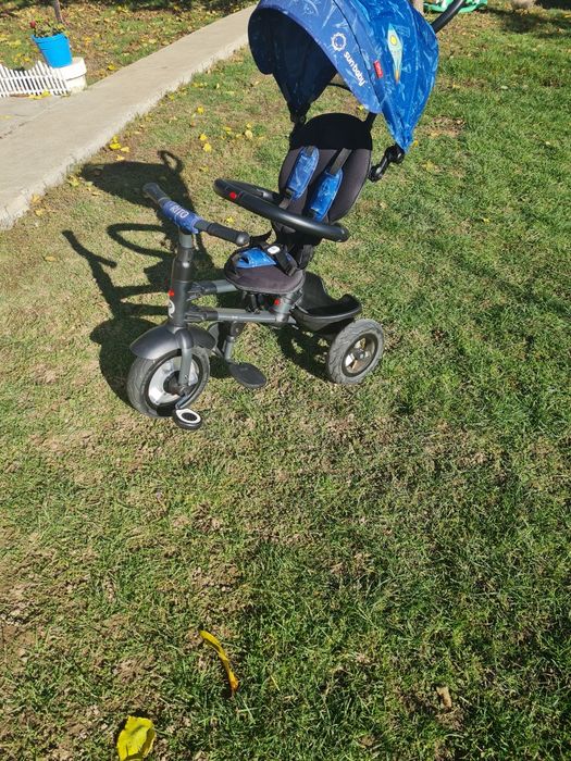 Tricicletă pliabilă cu roți gonflabile sun baby qplay rito - blue