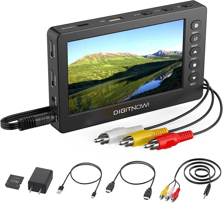 DIGITNOW! HD VHS към цифров конвертор бокс 1080P 60FPS USB 2.0  с 5" OLED екран