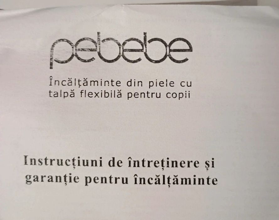 Pantofi din piele pt bebe